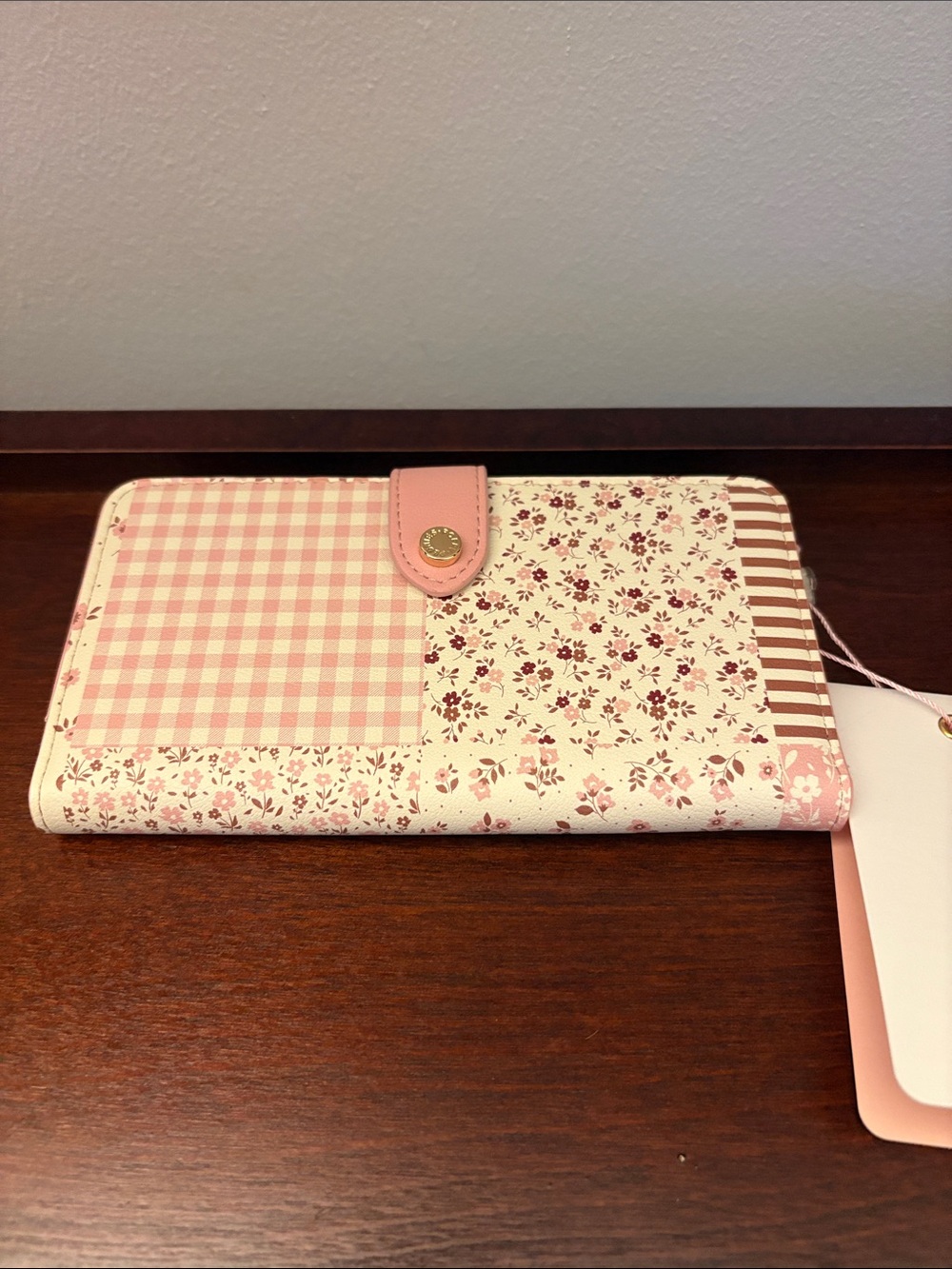 Spring Floral Patchwork Go Anywhere Wallet - Limited Edition Poppy and Peonies